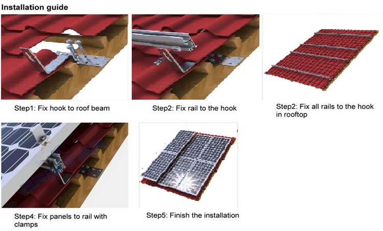 Solar Panel Tile Roof Mounting Kit Solar Panel Tile Roof Mounting Kit